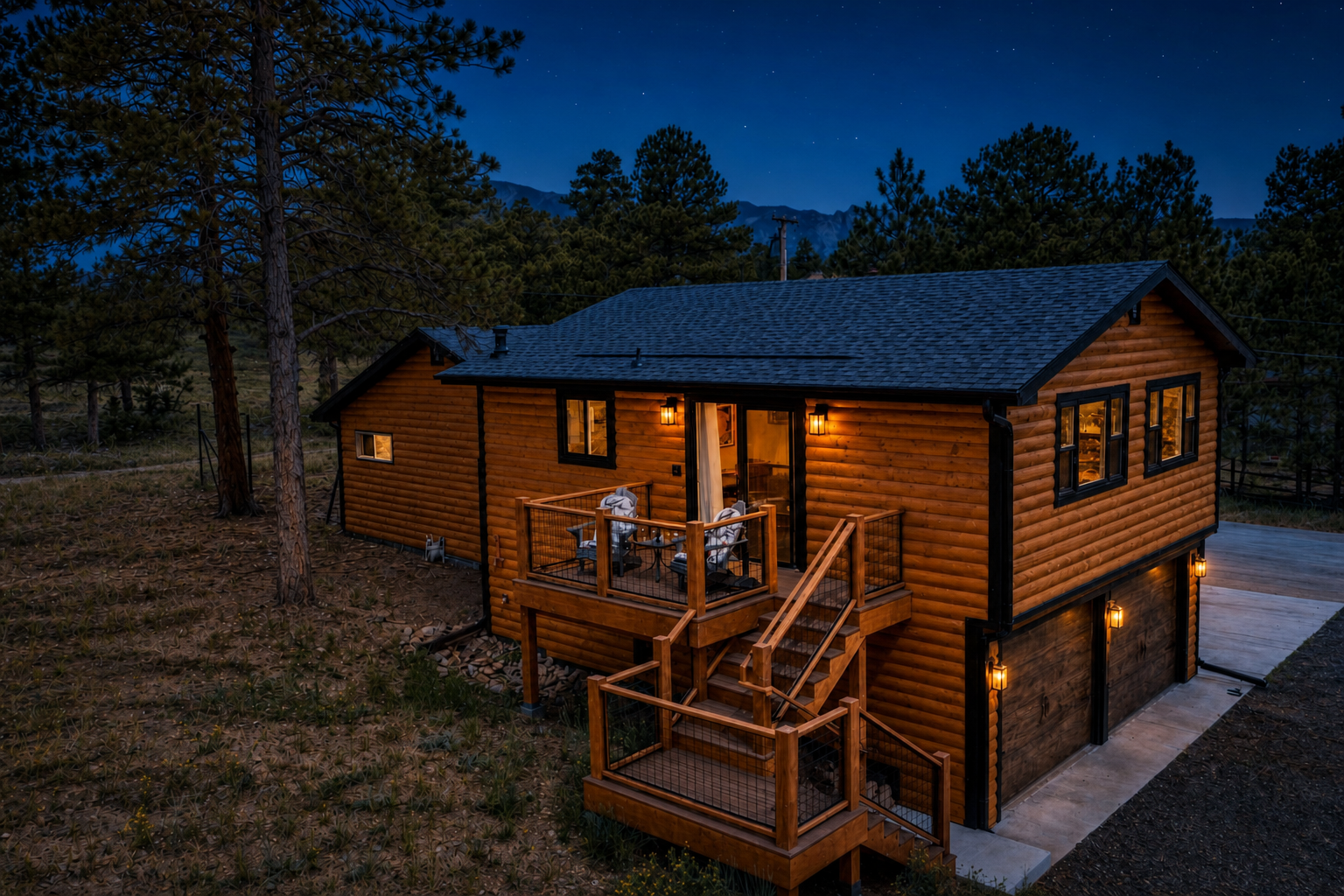 Sunshine Suite after dark